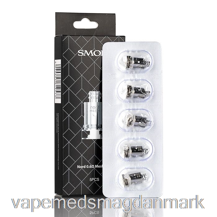 Vape Med Smag Smok Nord Erstatnings Spoiler 0,6 Ohm Nord Mesh Coils
